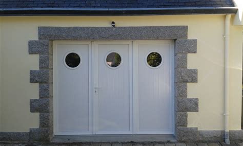 porte de garage à la française avec hublot|Latérale Sans rainure Portes de garage .